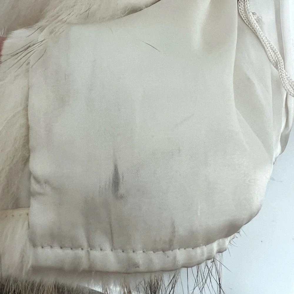 Alaska Fur Gallery 100% Fur Vest rabbit and fox Size S/M - Picture 9 of 9